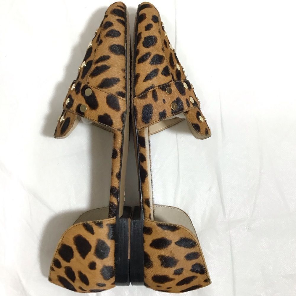 Vince Camuto Wenerly Cow Hair Studded Flat Shoes Size 9 1/2 - Picture 5 of 9